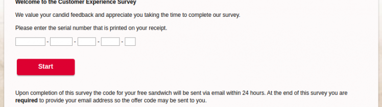 Chick-fil-A Customer Experience Survey