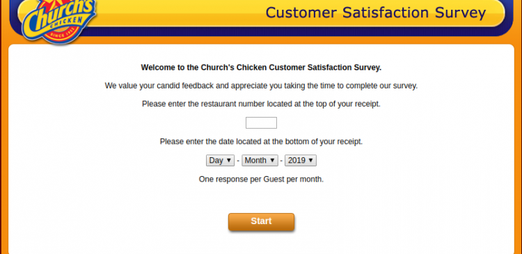 Church s Chicken Customer Satisfaction Survey