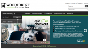 woodforest online banking login