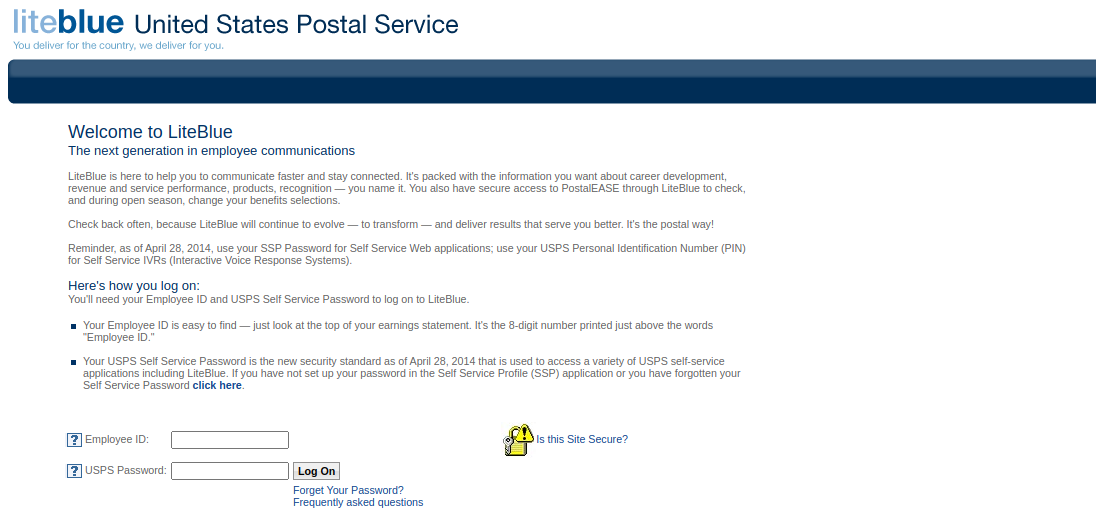 United States Postal Service Extranet Login