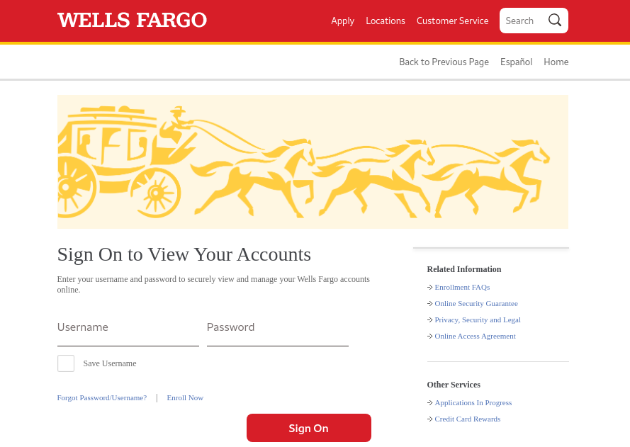 okay google wells fargo online