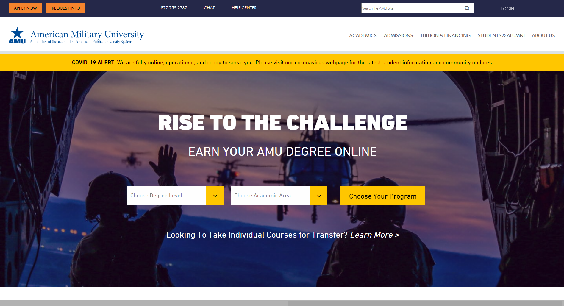 American-Military-University Student portal