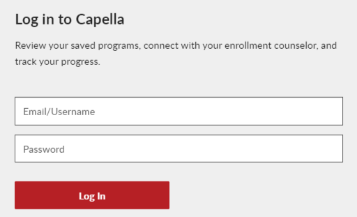 Www capella edu Access Capella University Student Login Portal