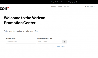 Verizon Sign up